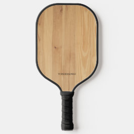 Custom Name wood texture Pickleball Paddle