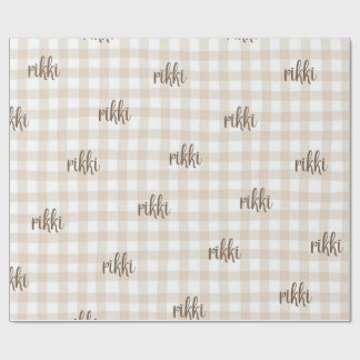 custom name wrapping paper cadeaupapier