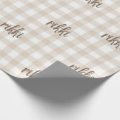 custom name wrapping paper cadeaupapier (Hoek)