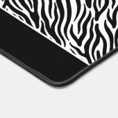 Custom Name Zebra Pattern Bureaumat (Hoek)