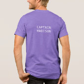 Custom Name #zeilen (of Jouw tekst) custom Tri-Blend Shirt (Achterkant)