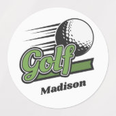 Custom Names Golf Labels (Design 1)