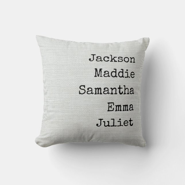 Custom Names Grandma & Mom Gift Kussen (Voorkant)