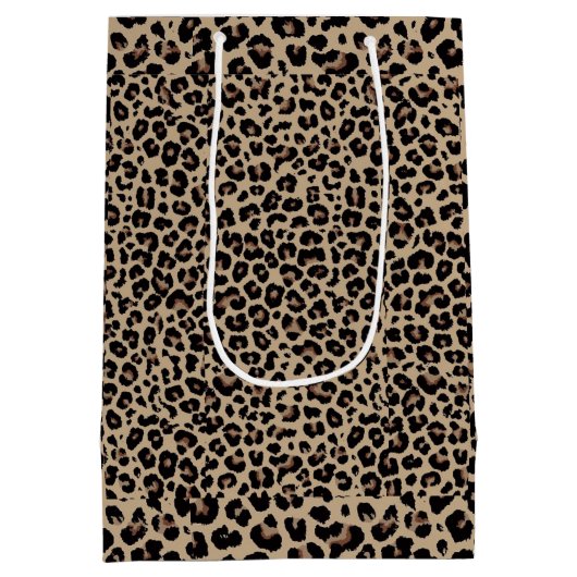 Custom Names Luxury Cheetah Medium Cadeauzakje (Achterkant)