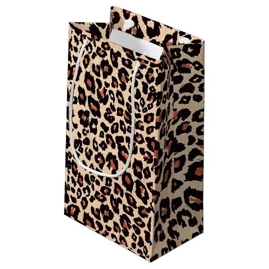 Custom Names Luxury Leopard Klein Cadeauzakje (Achterkant Gekanteld)