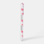 Custom Names Romantic Pink Love Design -  iPhone 16 Hoesje (Rechterkant)