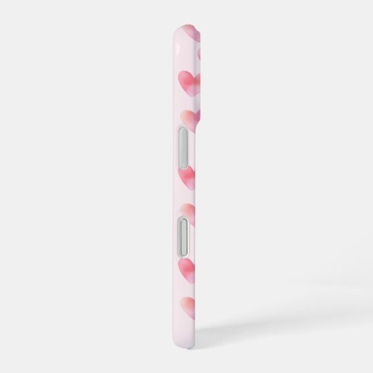 Custom Names Romantic Pink Love Design - iPhone 16 Hoesje (Rechterkant)