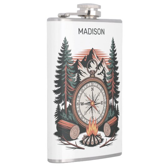 Custom Names & Text Camping Heupfles (Rechts)