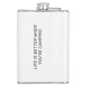 Custom Names & Text Camping Heupfles (Achterkant)