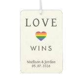 Custom Names / Text Rainbow LOVE Luchtverfrisser (Voorkant)