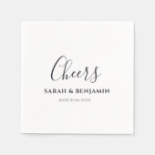 Custom Napkins Personalized Wedding Person Servet (Voorkant)