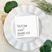 Custom Napkins, Wedding, Anniversary, Engagement Servet