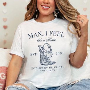 Custom Nashville Bachelorette Party Social Club T-shirt