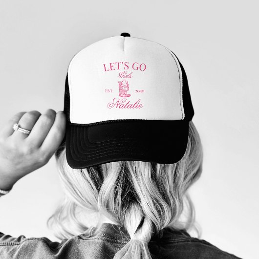 Custom Nashville Bachelorette Party Social Club Trucker Pet