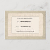 Custom Naturalist Graduation Gift Enclosure Card Bedankkaart (Voorkant)