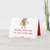 Custom Naughty Nice List Christmas Kaart voor kind (Achterkant)