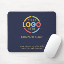 Custom Navy Blue Company Business Logo Branded