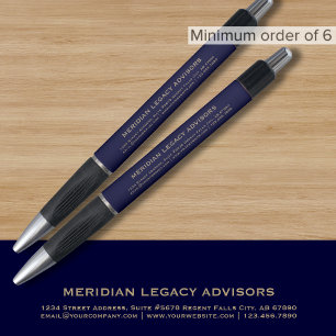 Custom Navy Blue en Gold Business Pen