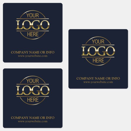 Custom Navy Blue Promotionele Bedrijf Zakelijke Lo Labels (Groep)