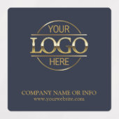 Custom Navy Blue Promotionele Bedrijf Zakelijke Lo Labels (Design 2)