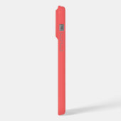 Custom Navy Donkerblauw Wit Blush Roze Strepen iPhone Hoesje (Linkerkant)