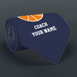 Custom neck tie gift for basketball coach stropdas<br><div class="desc">Custom neck tie gift for basketball coach. Sports Birthday present for high school coach,  player,  dad,  uncle,  grandpa,  friend,  trainer,  co worker,  fan,  fan,  supporters,  boss,  team,  wedding groom,  etc. Customizable necktie met basketbal logo. Personalized gift idea for him.</div>
