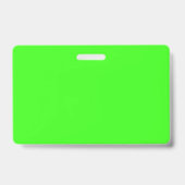 Custom Neon Green Badge – Bold ID Tag (Achterkant)