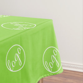 Custom Neon Lime Green Trade Show Logo Business Tafelkleed