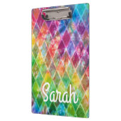 Custom Neon Regenboog stropdas Dye Waterverf Harle Klembord (Links)