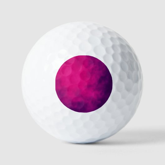 Custom Neon Roze Gradient Golf Ball Golfballen (Voorkant)