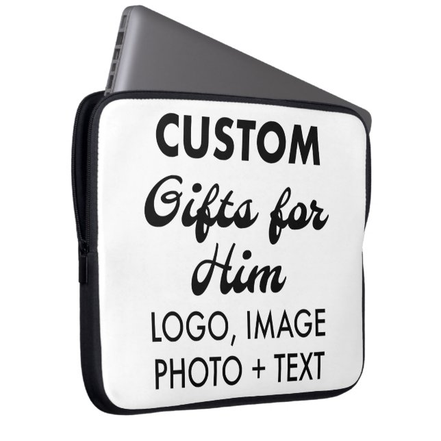 Custom Neopreen 15" Laptop Sleeve Hoesje Hoesje (Voorkant Rechts)