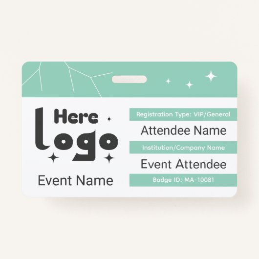 Custom Networking Event Badge ID (Voorkant)