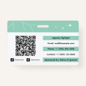 Custom Networking Event Badge ID (Achterkant)