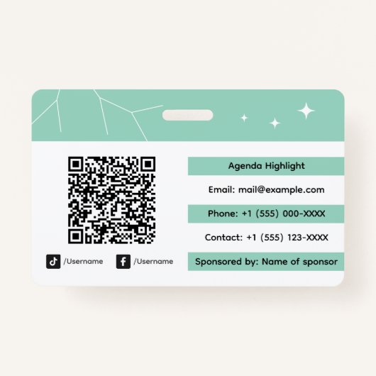 Custom Networking Event Badge ID (Achterkant)