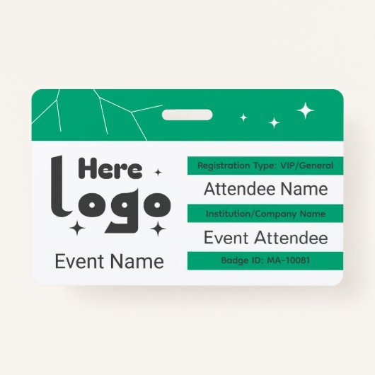 Custom Networking Event QR Code Badge (Voorkant)
