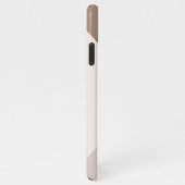 Custom Neutraal Bruin Ivoor Beige Taupe Natuurlijk iPhone Hoesje (Rechterkant)