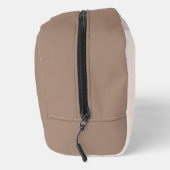 Custom Neutraal Bruin Ivoor Beige Taupe Natuurlijk Toilettasje (Rechts)