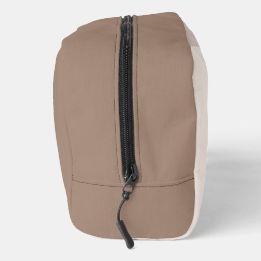 Custom Neutraal Bruin Ivoor Beige Taupe Natuurlijk Toilettasje (Rechts)