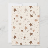 Custom Neutral onze kleine beer baby shower Kaart (Achterkant)