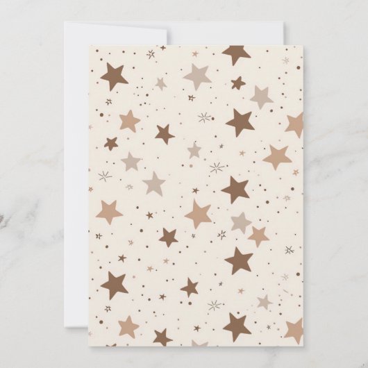 Custom Neutral onze kleine beer baby shower Kaart (Achterkant)