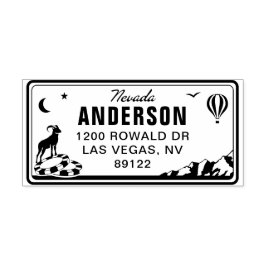 Custom Nevada License Bord Return Address Stamp Zelfinktende Stempel