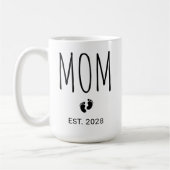 Custom New Baby Reveal Mug Gift for Mom and Dad Koffiemok (Links)