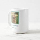 Custom New Dog Dad Mug | Pet Photo & Name Gift Koffiemok (Voorkant links)