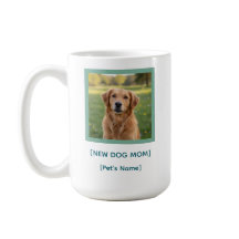 Custom New Dog Mom Mug | Pet Photo & Name Gift