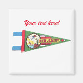 Custom New Jersey NJ Souvenir Magnet Favor (Voorkant)