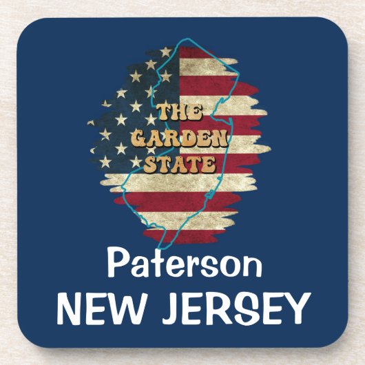 Custom New Jersey State Beverage Coaster Bier Onderzetter (Voorkant)
