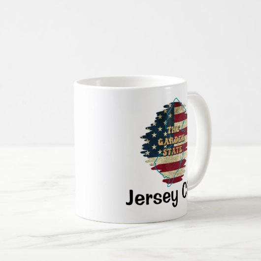 Custom New Jersey State Coffee Mok (Voorkant rechts)