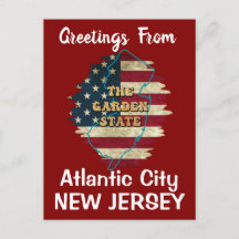 Custom New Jersey State Holiday Briefkaart