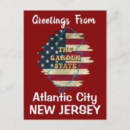 Custom New Jersey State Holiday Briefkaart