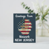 Custom New Jersey State Holiday Briefkaart (Staand voorkant)